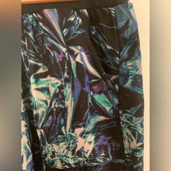 EUC✨ SILENCE + NOISE women's medium black silky funky jogger pants - Picture 5 of 11